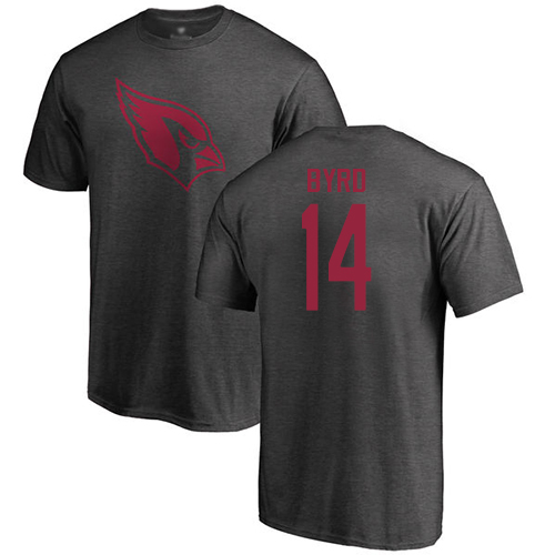Arizona Cardinals Men Ash Damiere Byrd One Color NFL Football #14 T Shirt->arizona cardinals->NFL Jersey